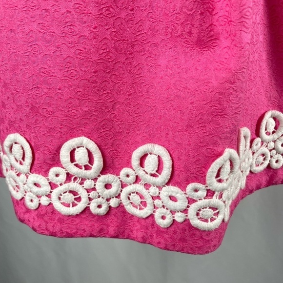 Lilly Pulitzer Blossom Jacquard Strapless Mini Dress in Hotty Pink Size 2 - Picture 5 of 9